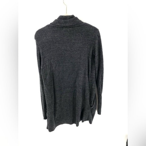 Barefoot Dreams CozyChic Lite Circle Cardigan Soft Gray Cozy Pockets Sz XS Small - Picture 4 of 10